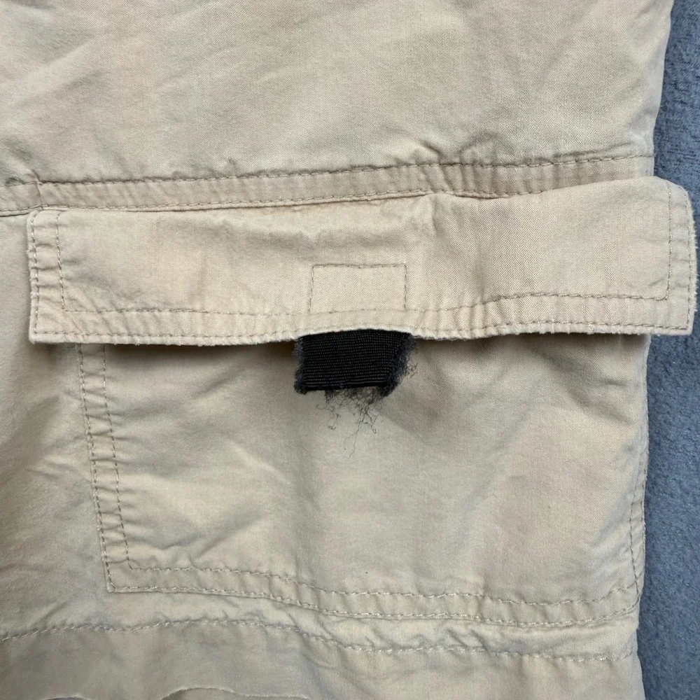 Ecko Unltd Y2K Skater Cargo Shorts Cotton Nylon Baggy Khaki 16